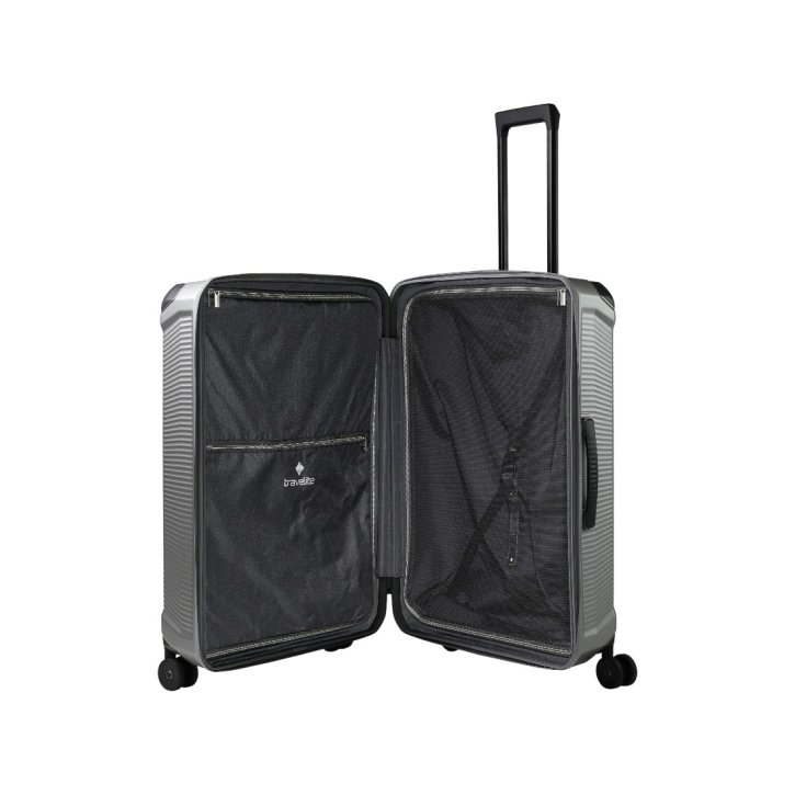 Travelite MILLENIUM Trolley 4w L silver